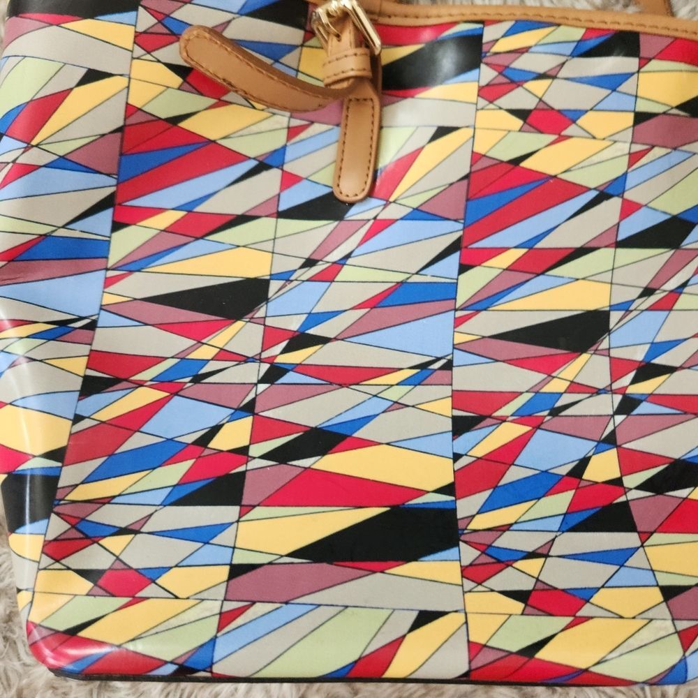 Colorful Geometric Pattern Tote Bag‎ - Picture 2 of 15